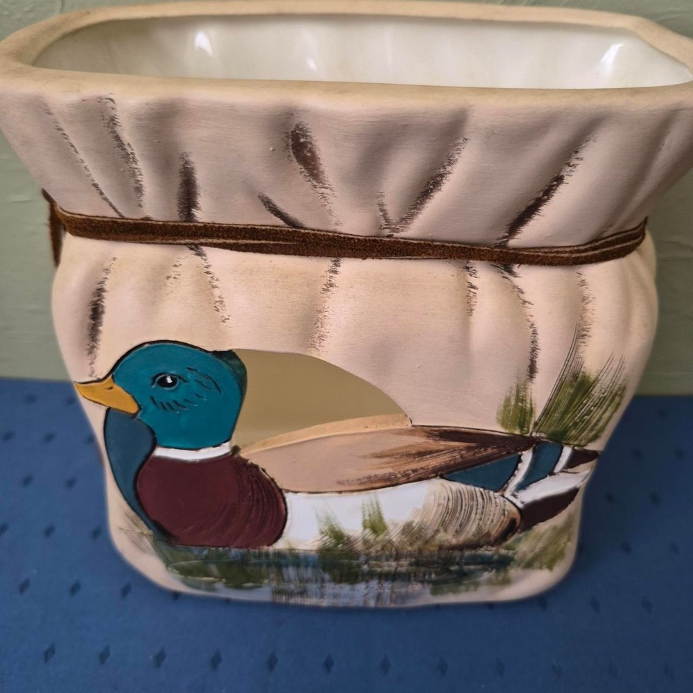 Vintage duck ceramic planter - Picture 2 of 5